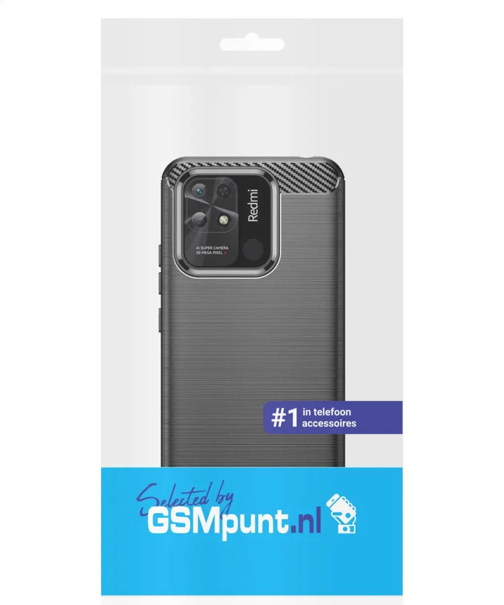 Selected TPU Hoesje Xiaomi Redmi 10C - Zwart