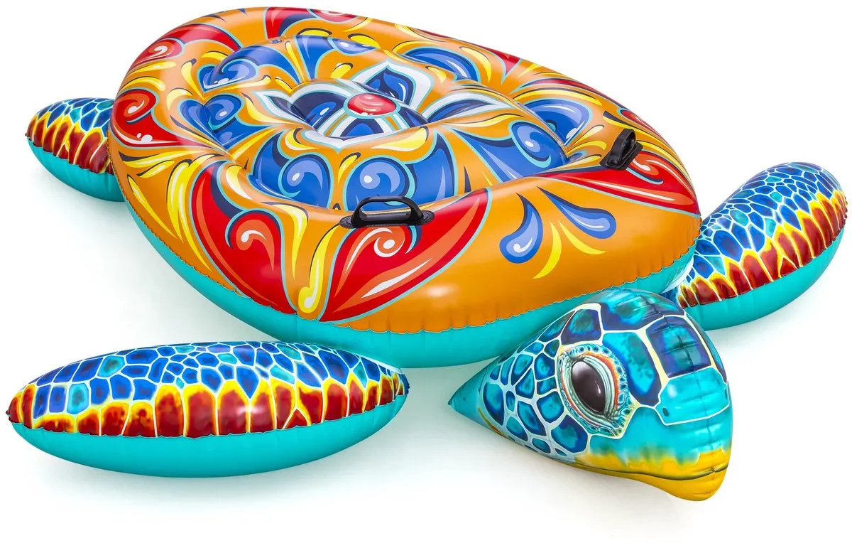 Bestway Mediterranea Opblaasbaar Schildpad Zwembad 183x173cm - 3 Jaar - afbeelding 4 van 6