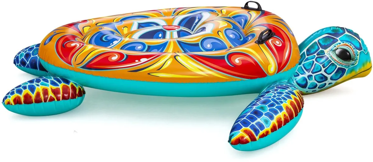 Bestway Mediterranea Opblaasbaar Schildpad Zwembad 183x173cm - 3 Jaar - afbeelding 3 van 6