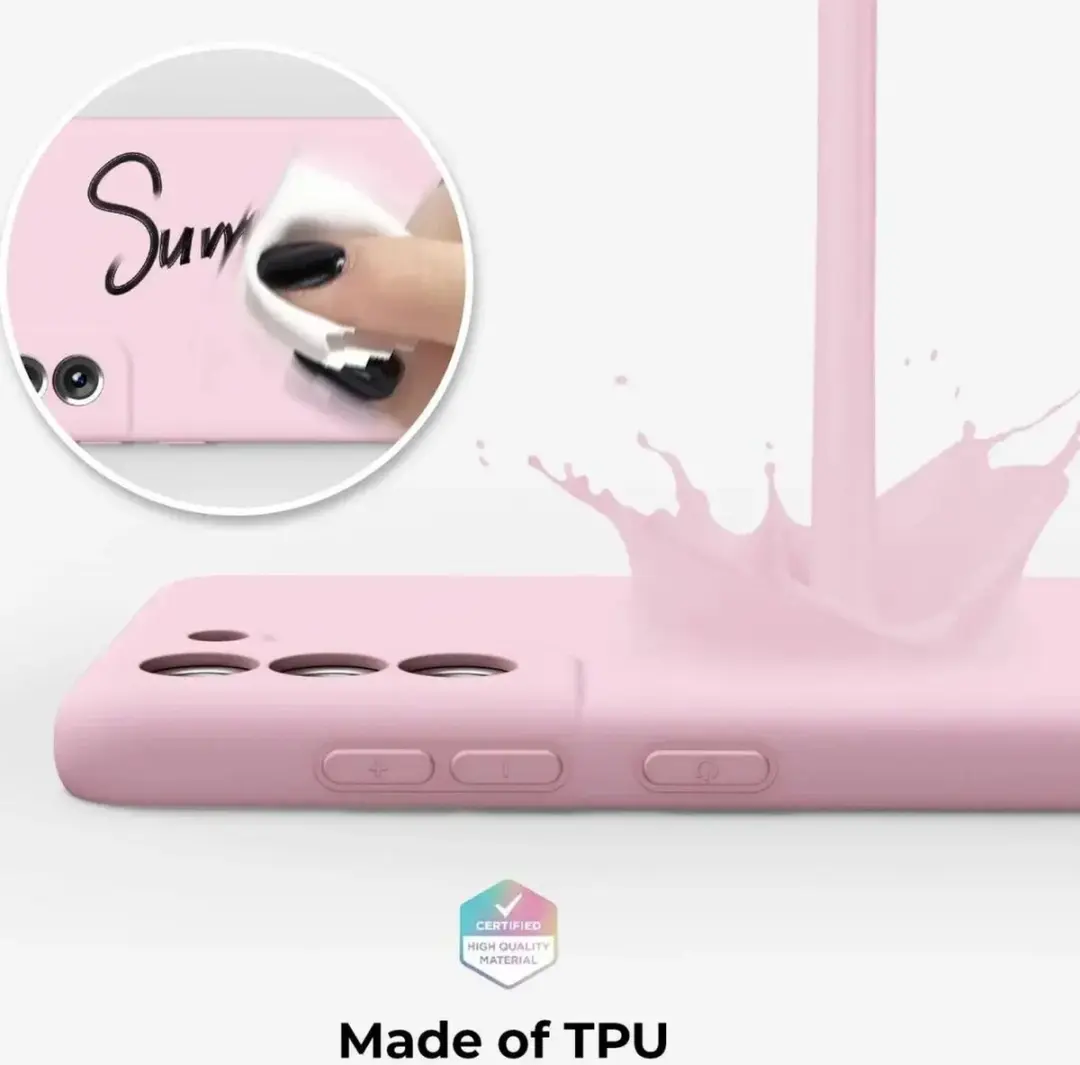 Selected Hoesje Samsung Galaxy S21 FE Roze - Dun TPU