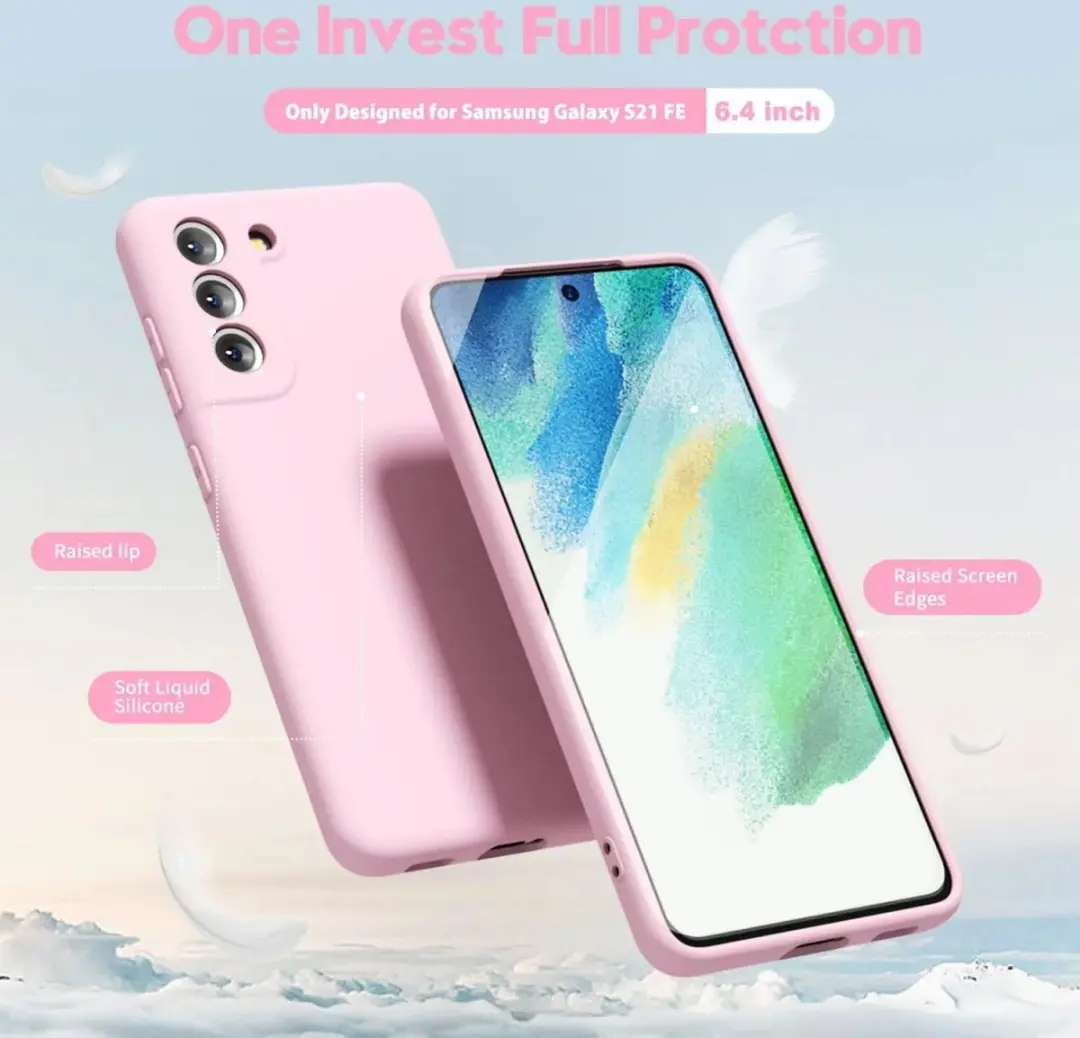 Selected Hoesje Samsung Galaxy S21 FE Roze - Dun TPU - afbeelding 6 van 6