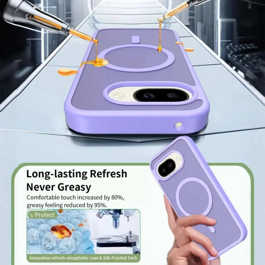 Selected by GSMpunt.nl Google Pixel 10a Hybrid Back Cover - Paars