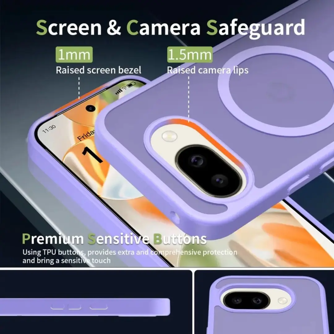 Selected by GSMpunt.nl Google Pixel 10a Hybrid Back Cover - Paars