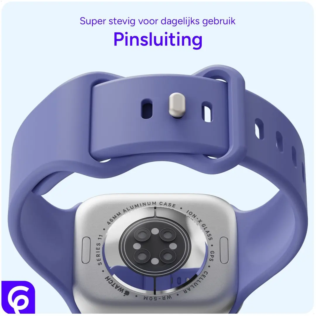 Selected SBG Siliconen Horlogebandje Apple Watch 40mm - Lavender