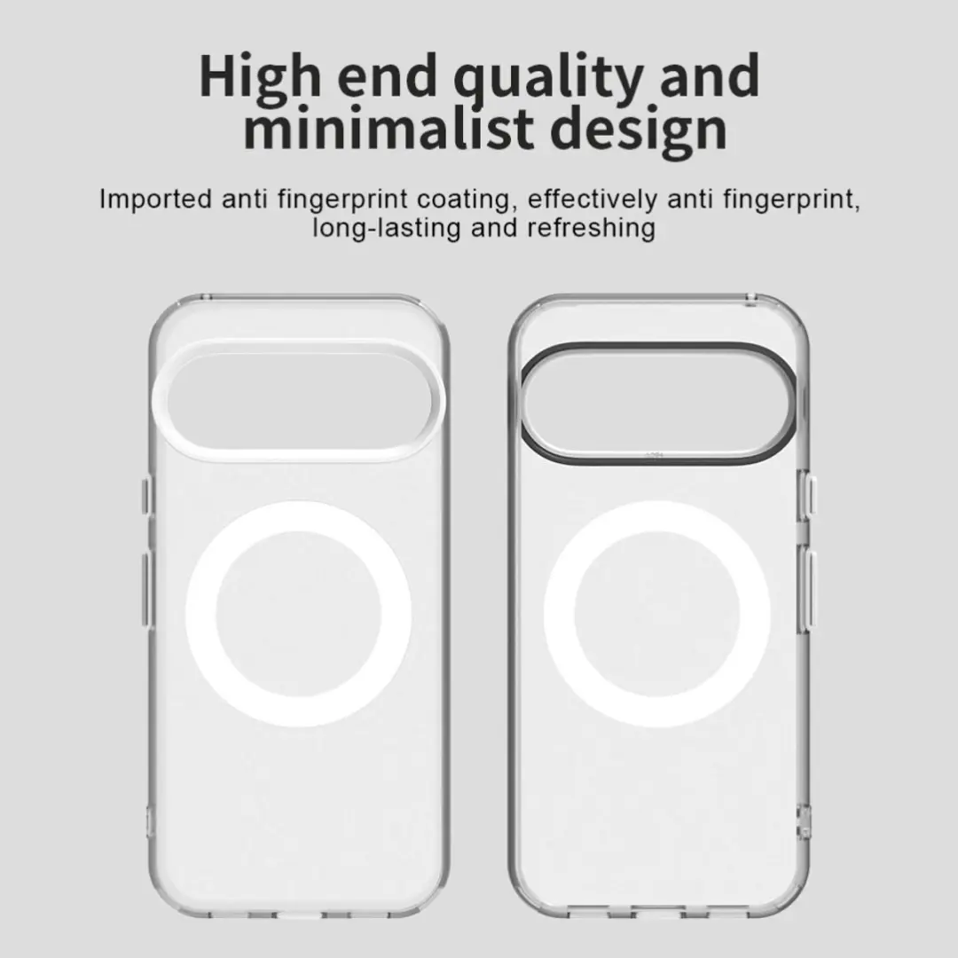 Selected MagSafe Backcover Hoesje Google Pixel 10/10 Pro - Wit & Transparant