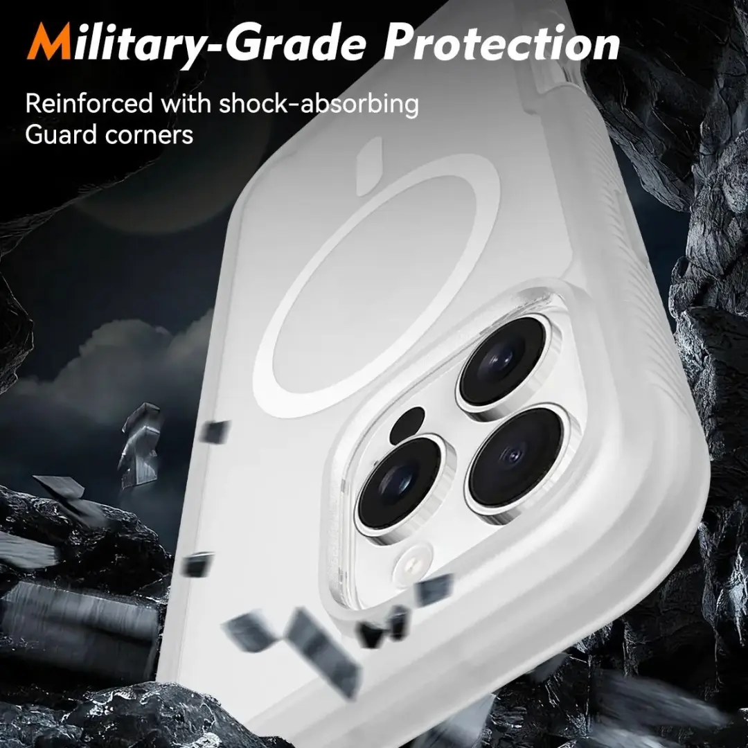 Selected by GSMpunt.nl iPhone 16 Pro Max Hoesje - Ingebouwde Screenprotector - Matte Transparant