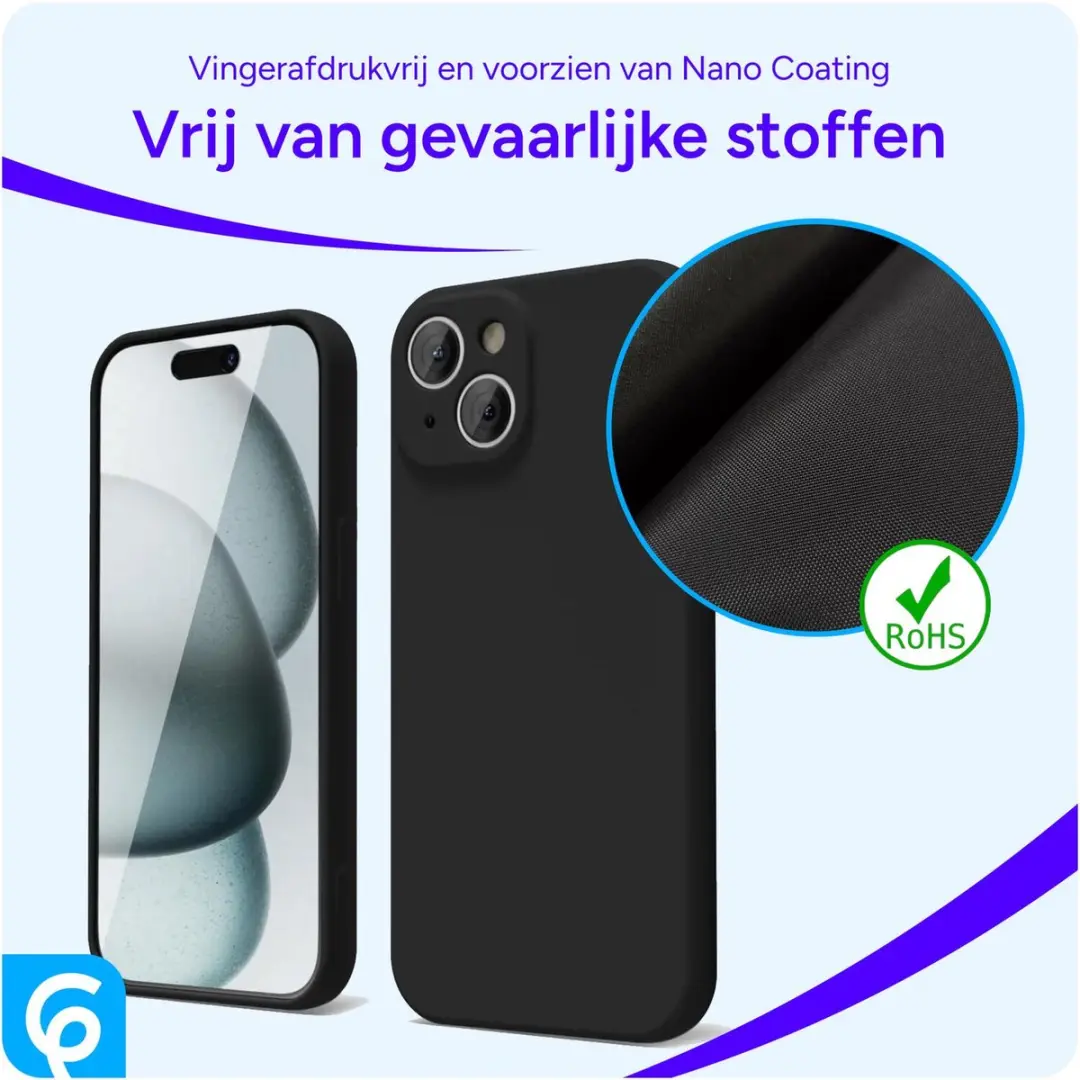 Selected Hoesje iPhone 15 Back Cover - Dun TPU - Zwart - afbeelding 6 van 6