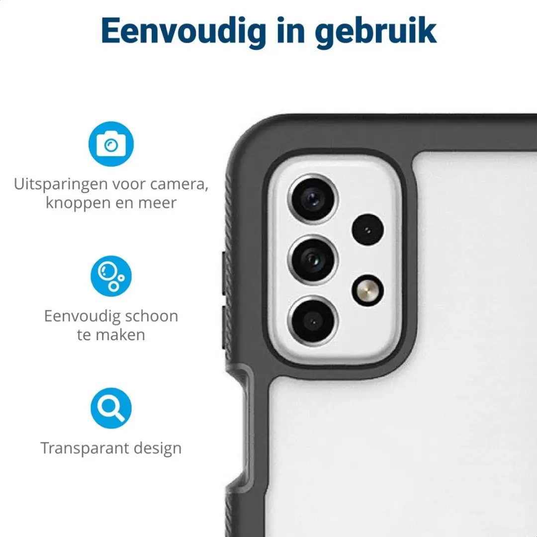 Selected by GSMpunt Hoesje Samsung Galaxy A23 - Full Protect - Zwart