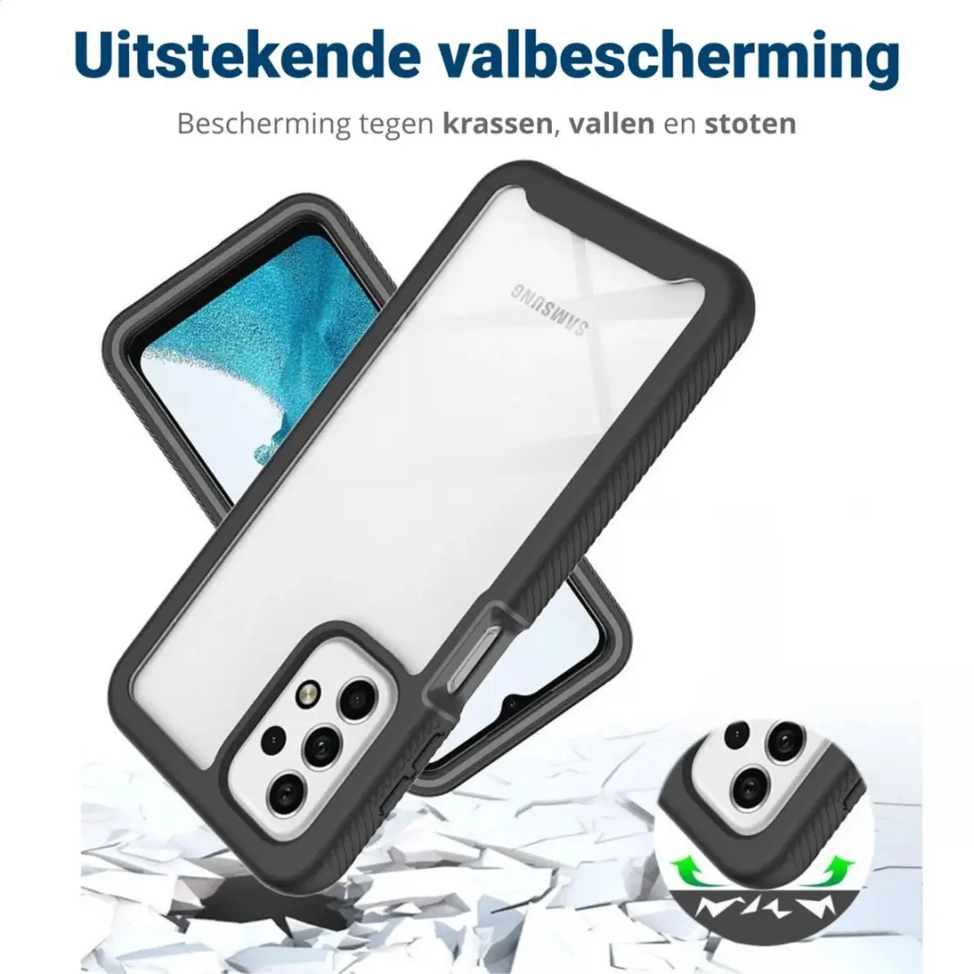 Selected by GSMpunt Hoesje Samsung Galaxy A23 - Full Protect - Zwart