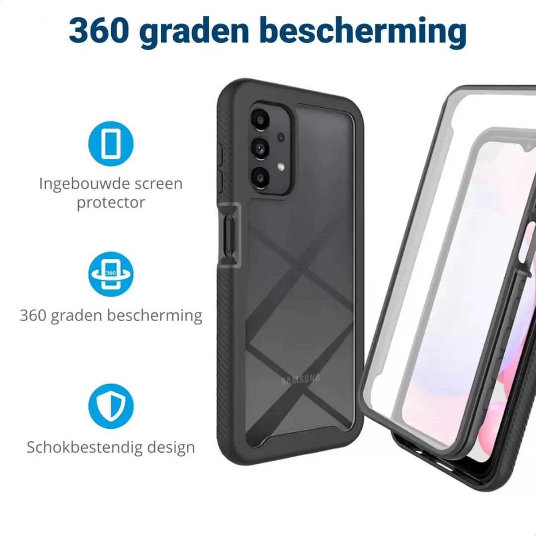 Selected by GSMpunt Hoesje Samsung Galaxy A23 - Full Protect - Zwart - afbeelding 6 van 6