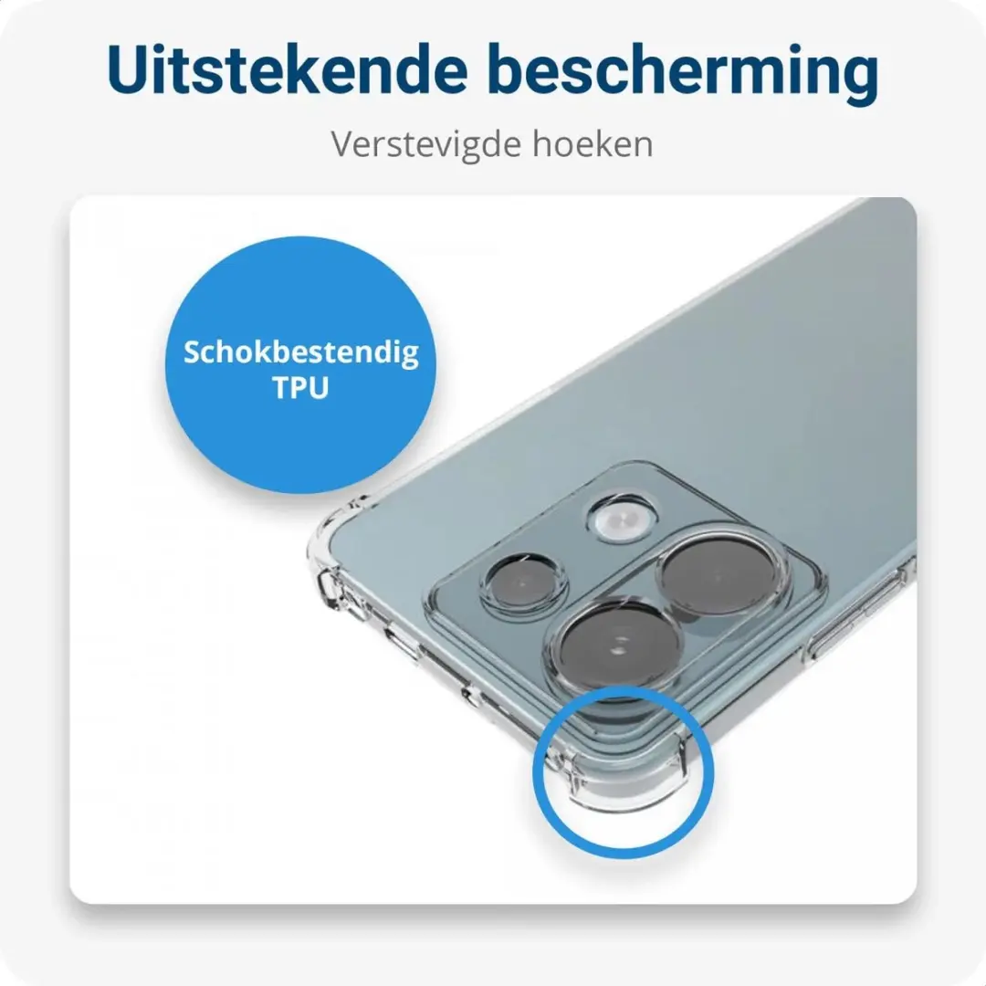Selected Schokbestendig Hoesje Xiaomi Redmi Note 13 Pro 5G - Transparant
