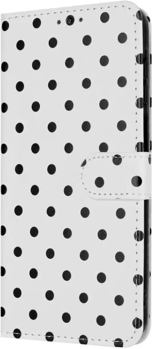 Selected iPhone 17 Pro Max Polka Dot Wallet Hoesje - 3 Pasjes - Wit - afbeelding 6 van 6