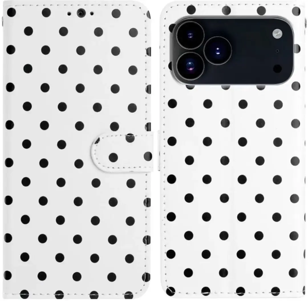 Selected iPhone 17 Pro Max Polka Dot Wallet Hoesje