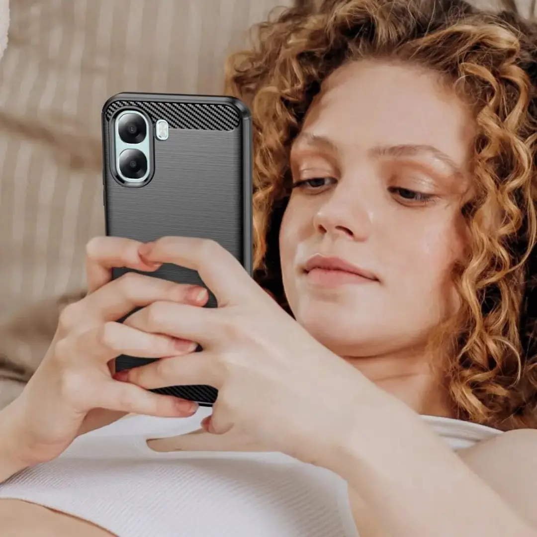 Selected TPU Hoesje Oppo A6x - Zwart
