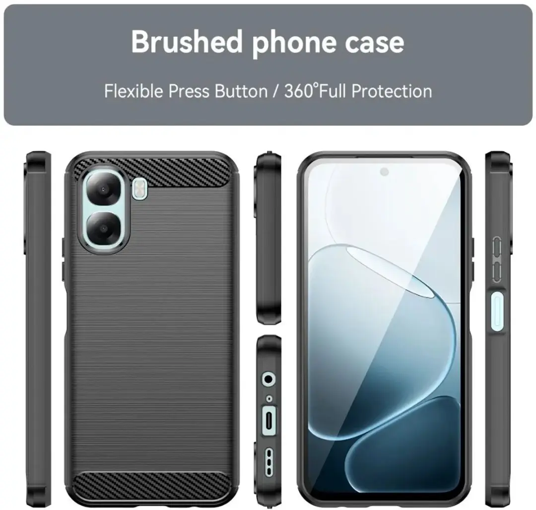 Selected TPU Hoesje Oppo A6x - Zwart
