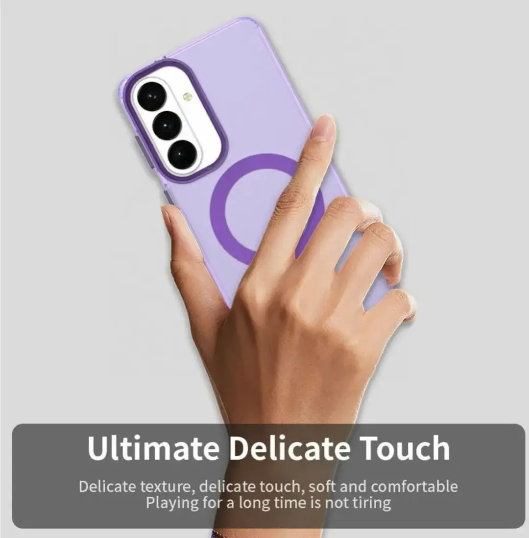 Selected MagSafe Backcover Samsung Galaxy S26 - Paars & Transparant