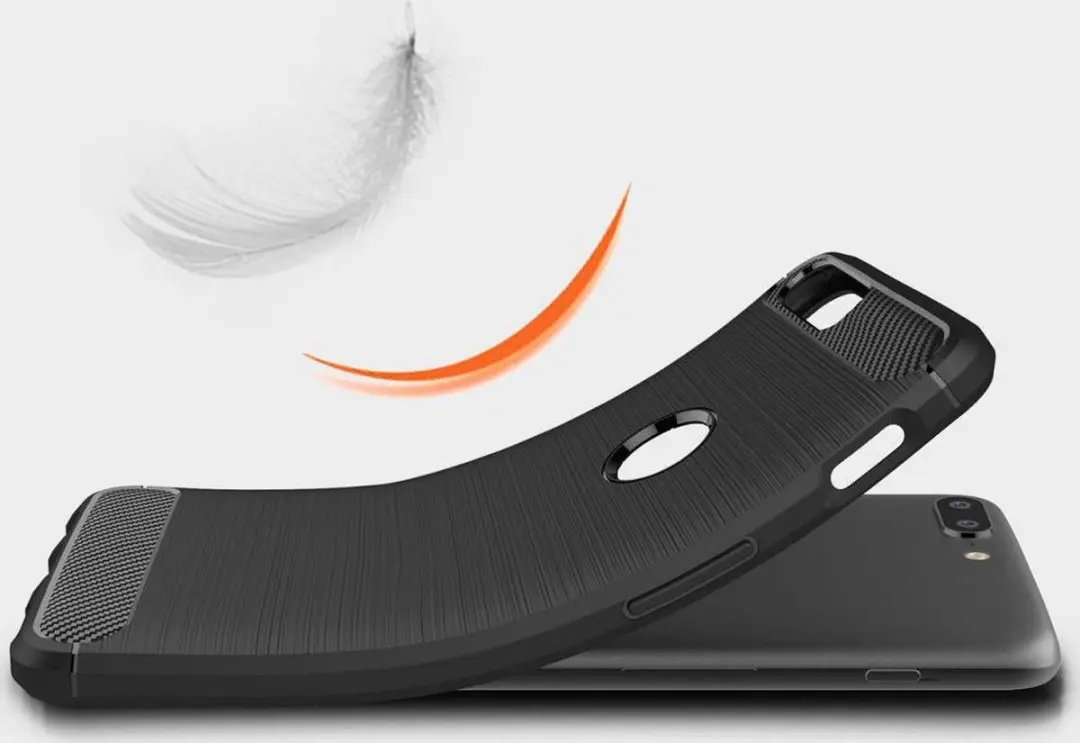 Selected TPU Hoesje OnePlus 5 - Carbon Zwart