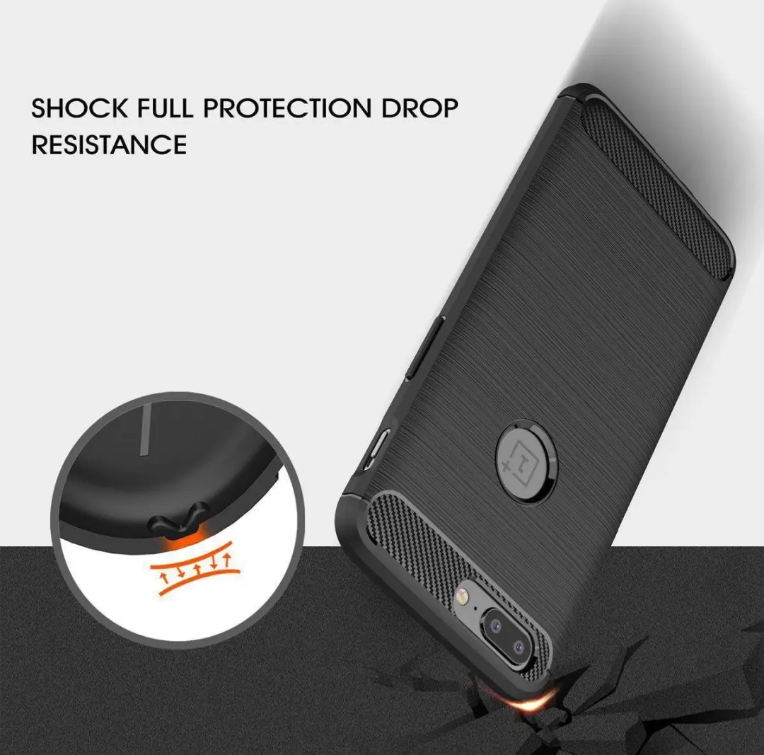 Selected TPU Hoesje OnePlus 5 - Carbon Zwart