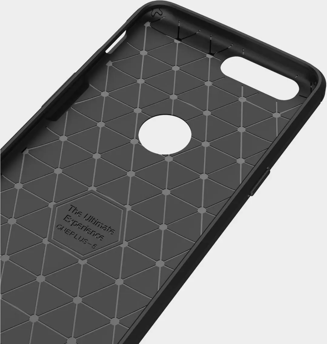 Selected TPU Hoesje OnePlus 5 - Carbon Zwart