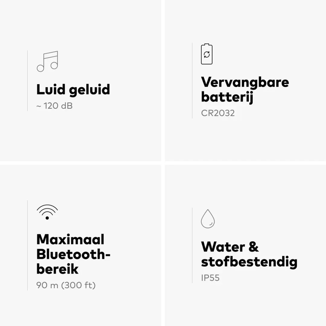 Chipolo POP Bluetooth Tracker - 2 Stuks - Zwart