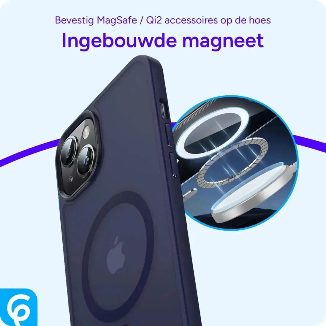 Selected iPhone 13 MagSafe Hoesje - Donkerblauw