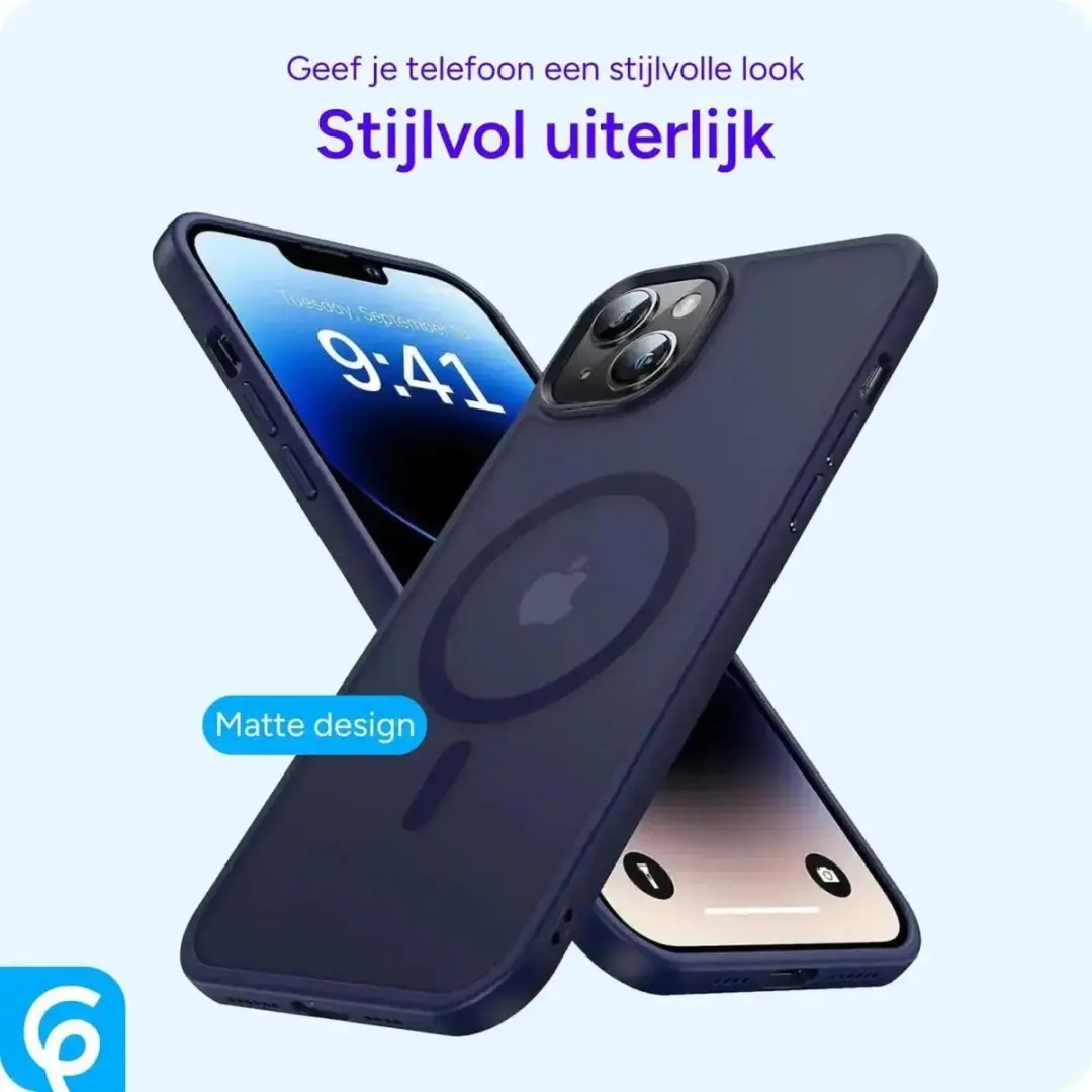 Selected iPhone 13 MagSafe Hoesje - Donkerblauw