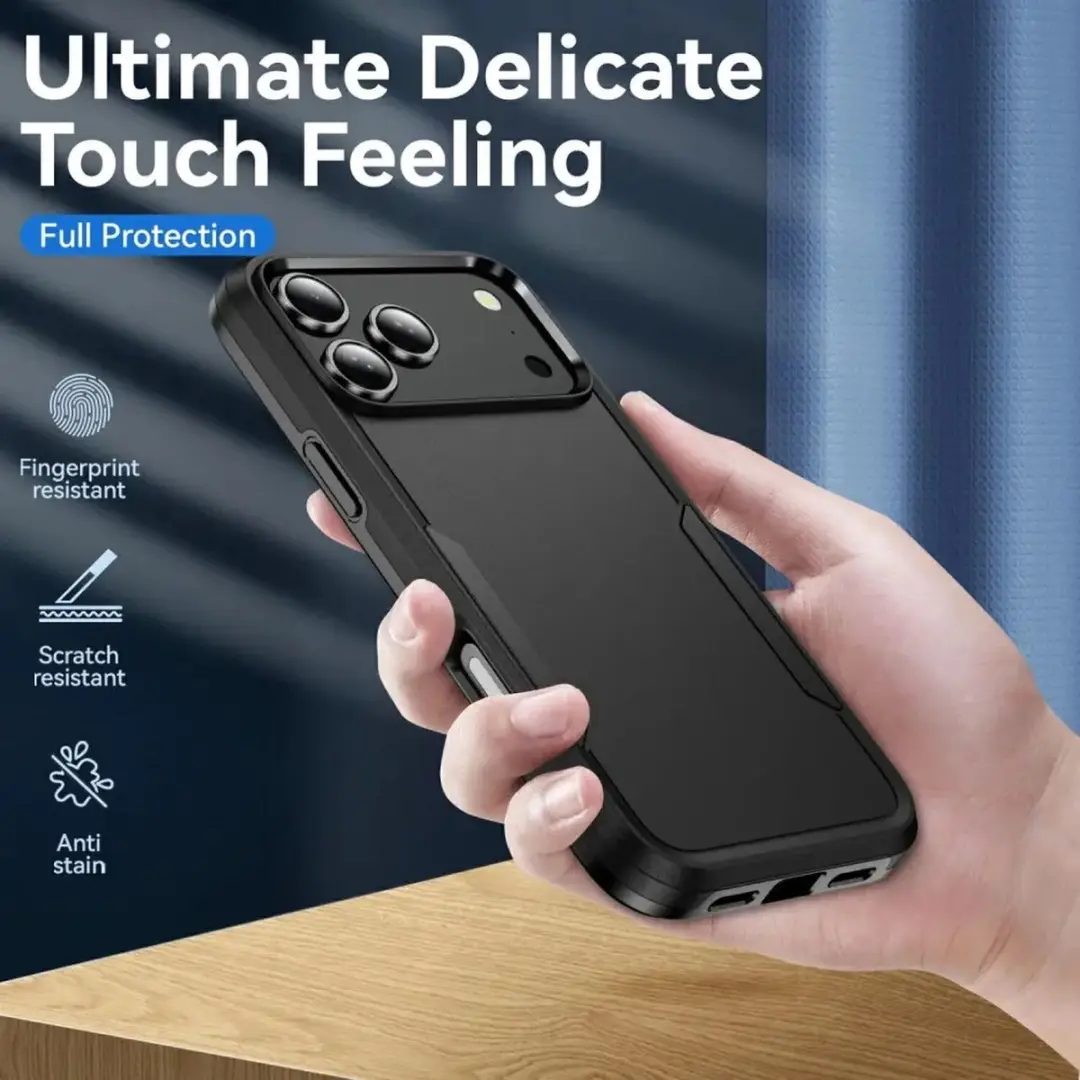 Selected Back Cover iPhone 17 Pro Rugged Hoesje - Zwart