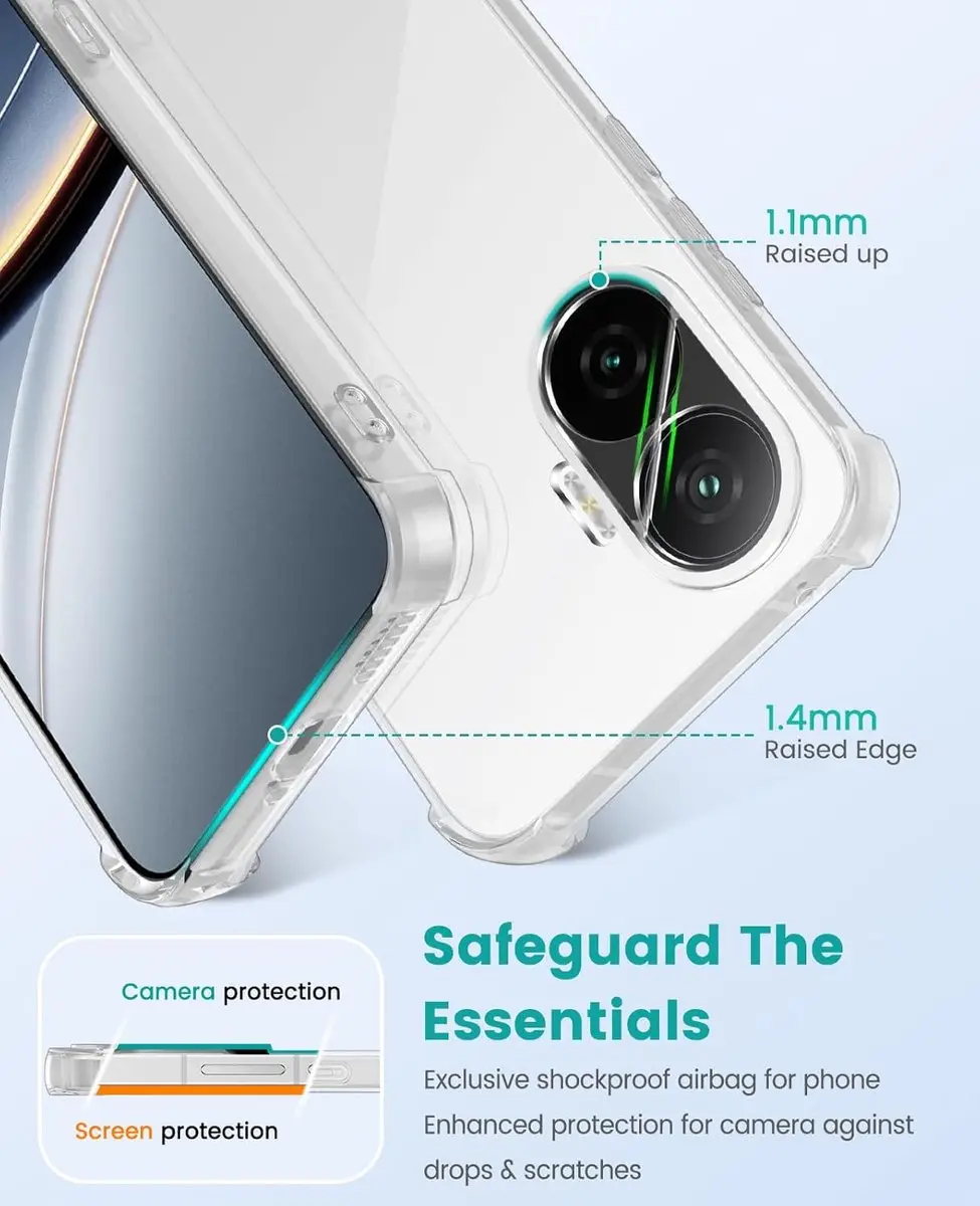 Selected Transparant Hoesje Xiaomi Poco F7 - Schokbestendig - afbeelding 6 van 6