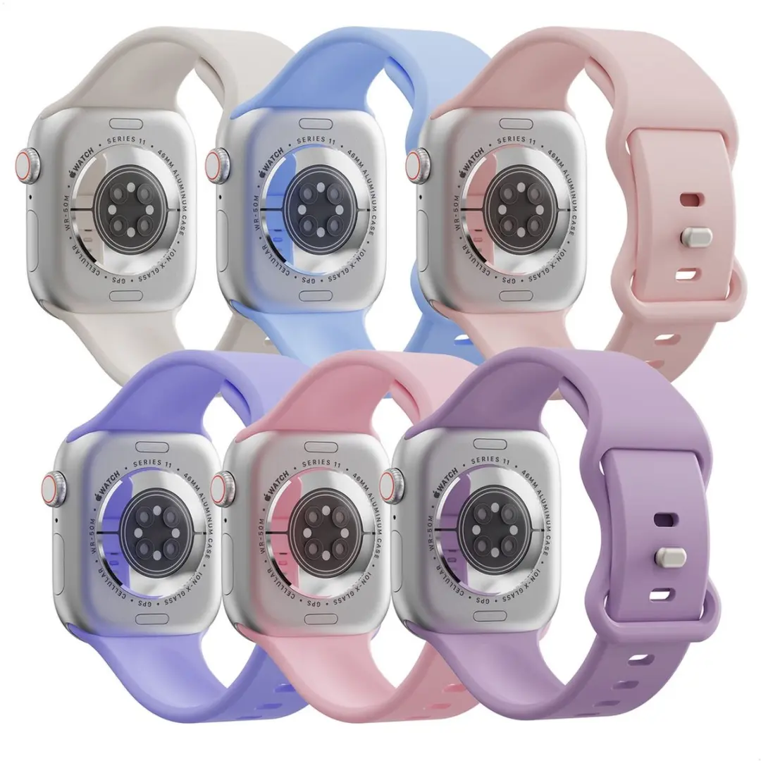 Selected SBG Siliconen Bandjes Apple Watch 6-Pack