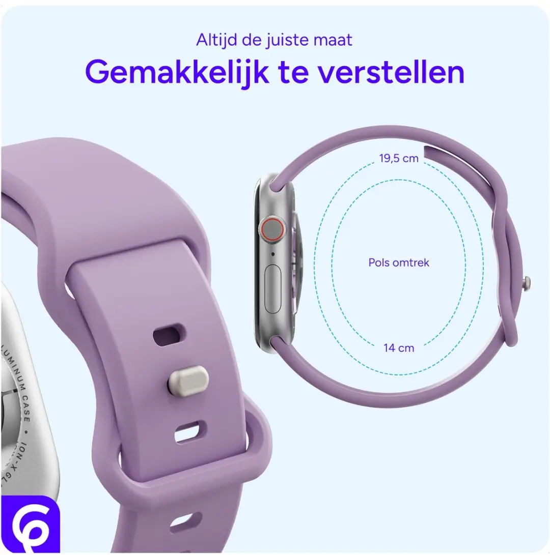 Selected SBG Siliconen Horlogeband Apple Watch 40mm - Paars