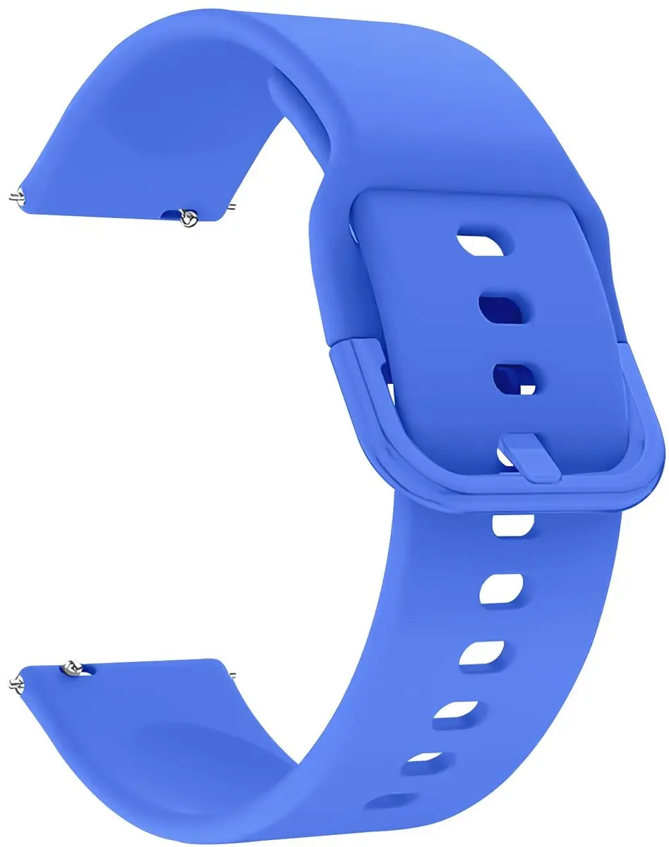 Selected SBG Universeel 20mm Horlogebandje - Siliconen - Blauw