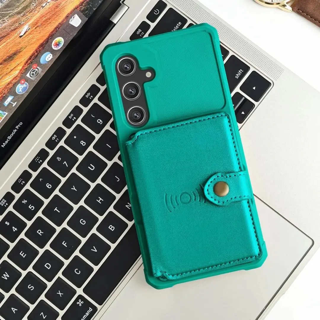 Selected Portemonnee Hoesje Samsung Galaxy S24 FE - Groen