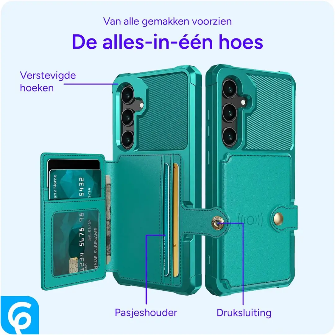 Selected Portemonnee Hoesje Samsung Galaxy S24 FE - Groen