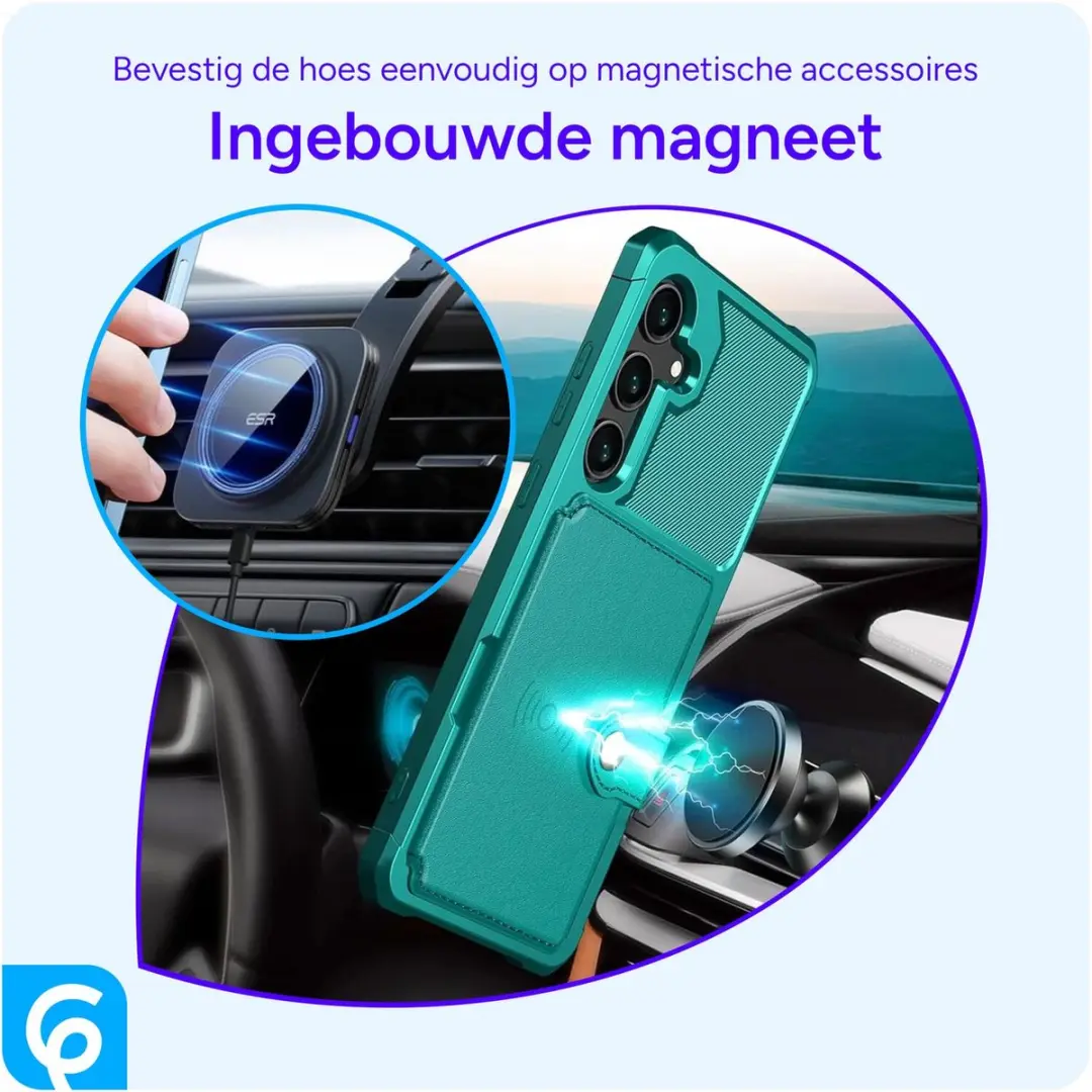 Selected Portemonnee Hoesje Samsung Galaxy S24 FE - Groen