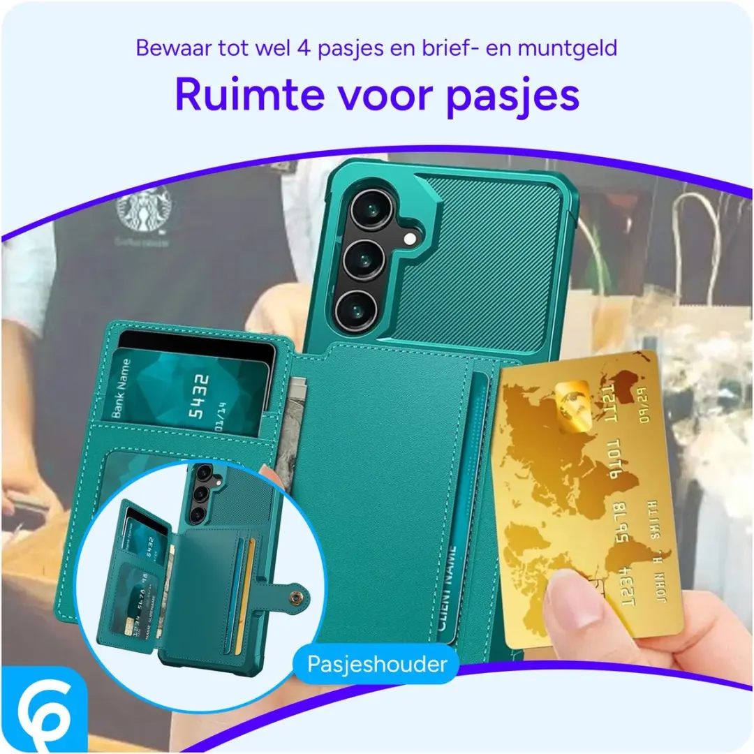 Selected Portemonnee Hoesje Samsung Galaxy S24 FE - Groen