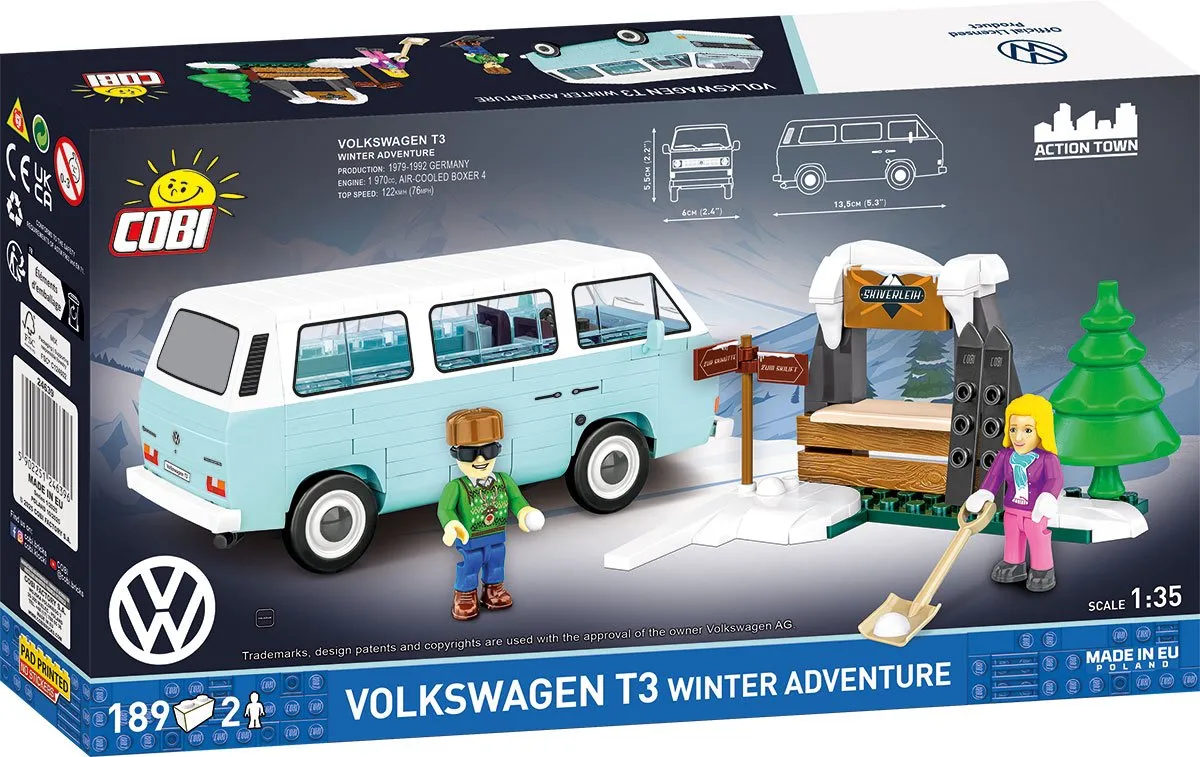 Cobi VW T3 Winter Adventure 24639 - 189 Stukken - 2 Minifiguren