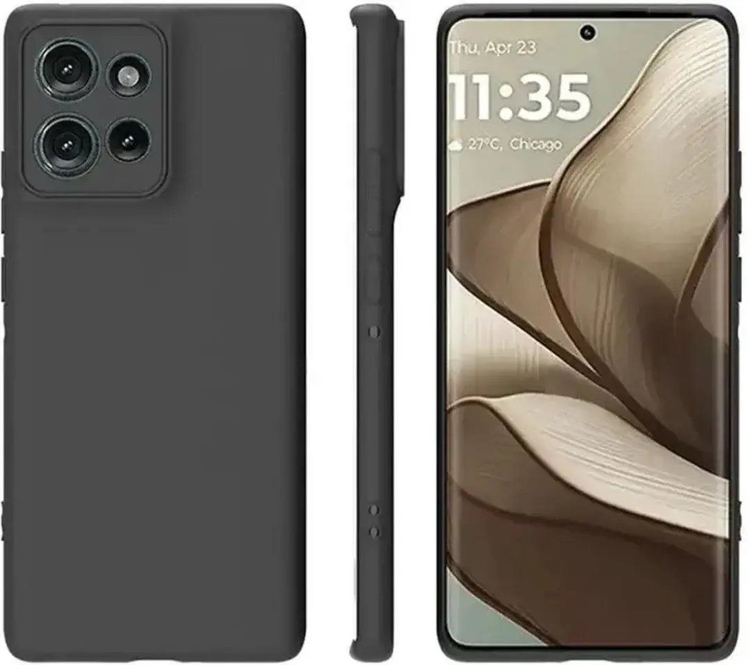 Selected Motorola Edge 50 Hoesje Zwart Dun TPU