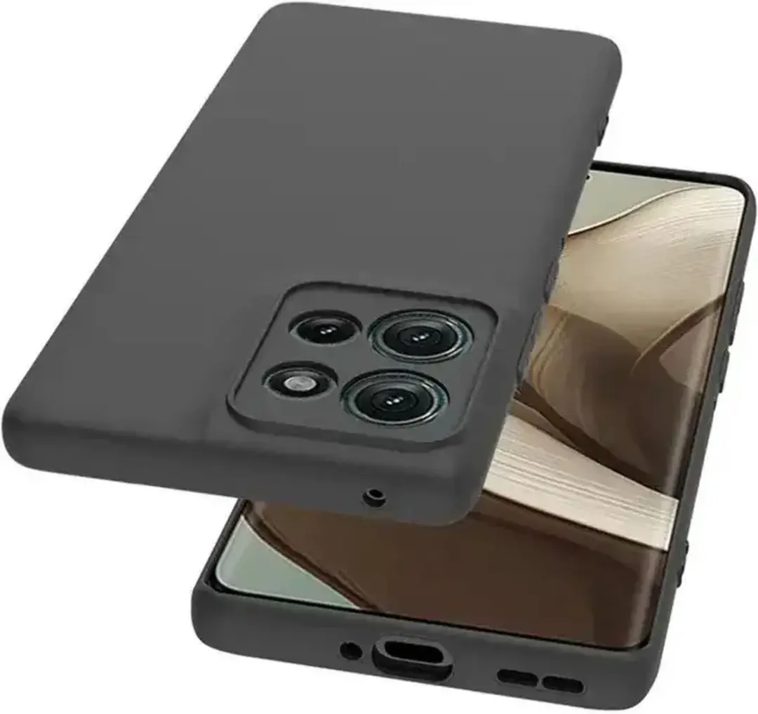 Selected Motorola Edge 50 Hoesje Zwart Dun TPU
