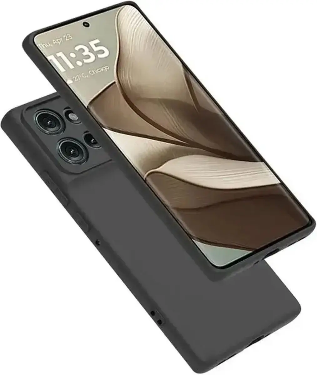 Selected Motorola Edge 50 Hoesje Zwart Dun TPU