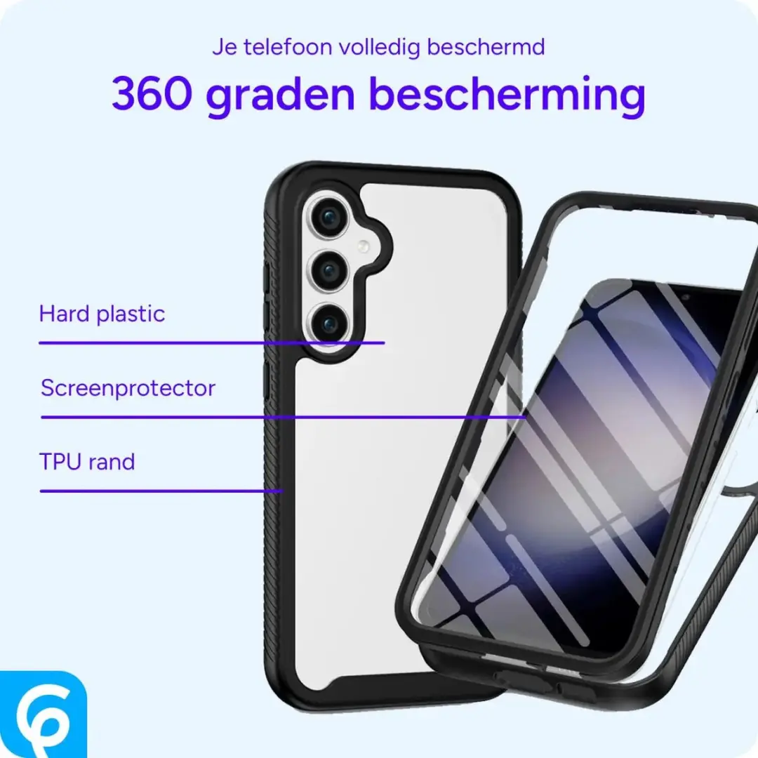 Selected by GSMpunt Samsung Galaxy S24 Hoesje - Schokbestendig Zwart