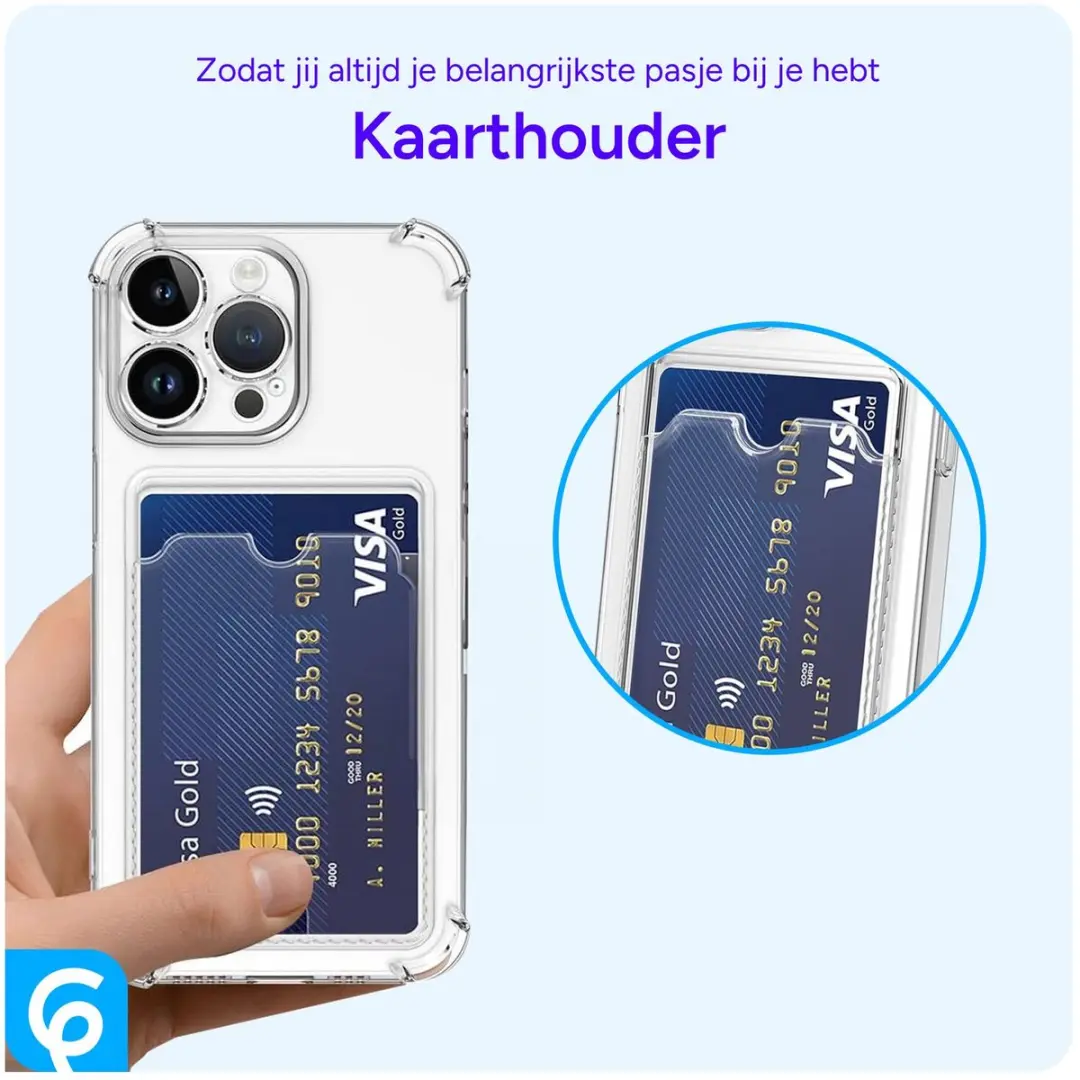 Selected by GSMpunt Transparant TPU Hoesje iPhone 14 Pro - 1 Pasje