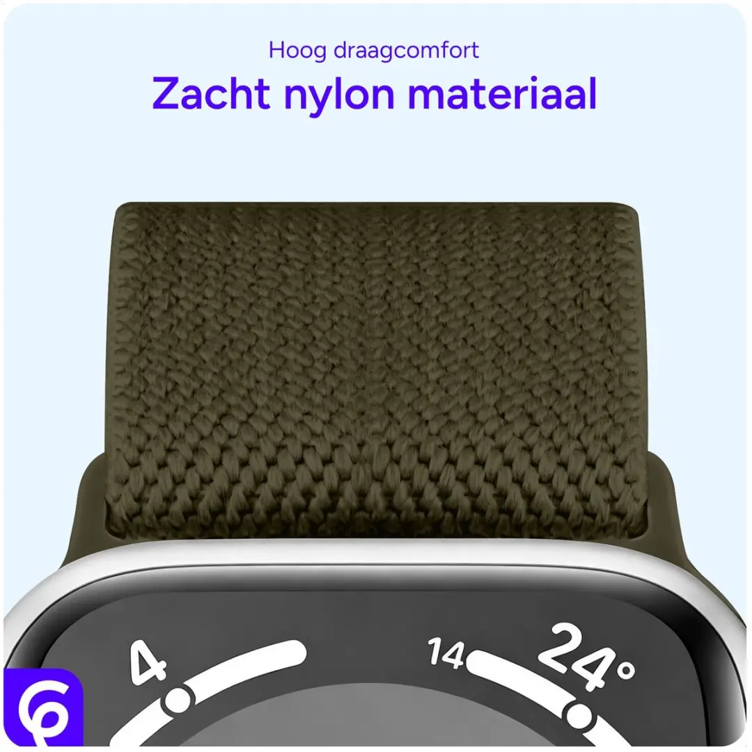 Selected SBG Nylon Horlogebandje Apple Watch - Donker Groen