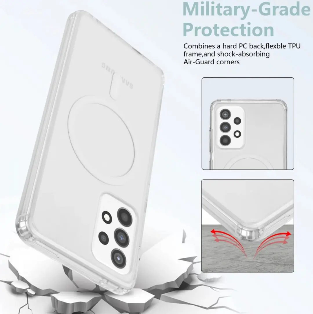 Selected Hoesje Samsung Galaxy A52 MagSafe Transparant