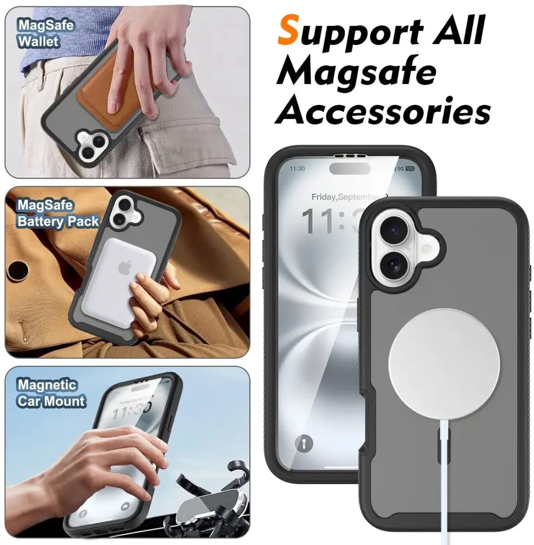 Selected by GSMpunt.nl iPhone 16 Plus Hoesje - Matte Zwart