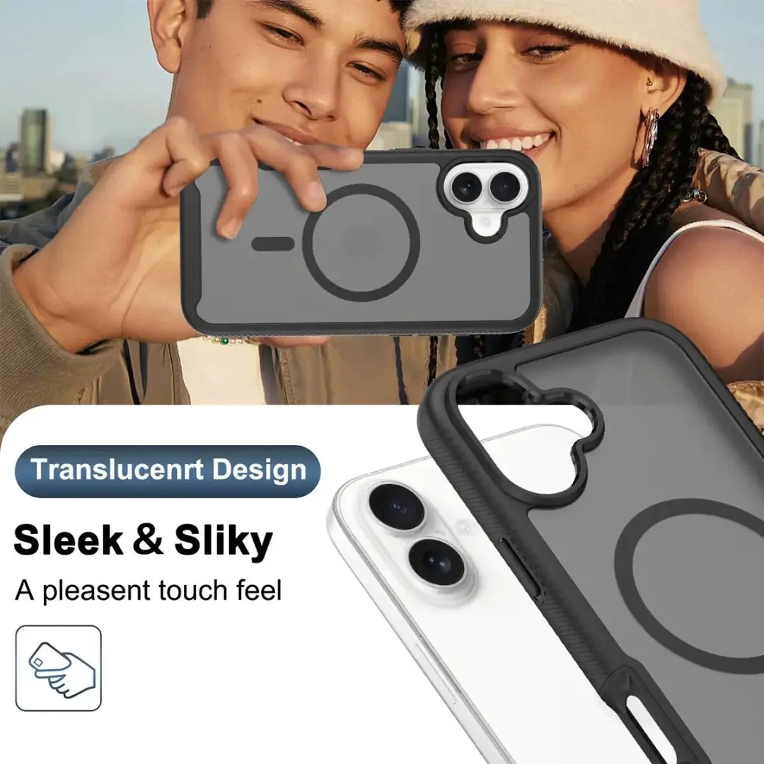 Selected by GSMpunt.nl iPhone 16 Plus Hoesje - Matte Zwart