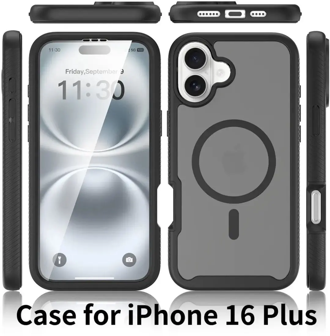 Selected by GSMpunt.nl iPhone 16 Plus Hoesje - Matte Zwart - afbeelding 6 van 6