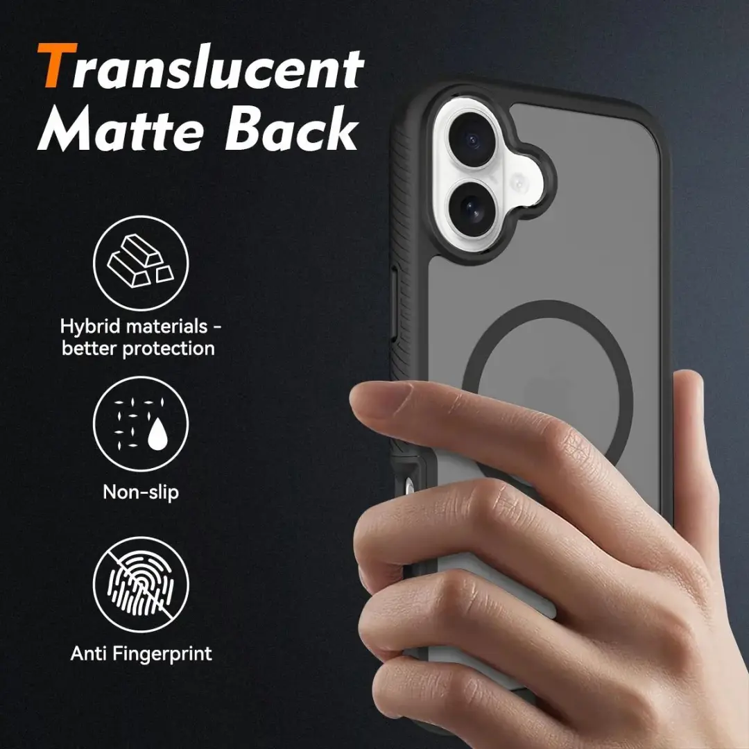 Selected by GSMpunt.nl iPhone 16 Plus Hoesje - Matte Zwart