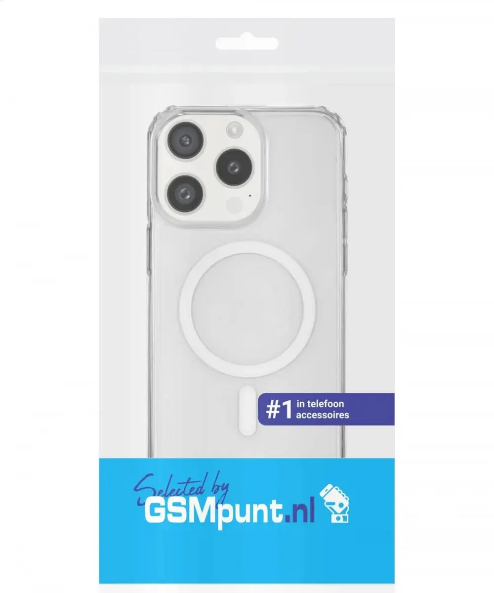 Selected by GSMpunt.nl iPhone 15 Pro Max Hoesje MagSafe Transparant