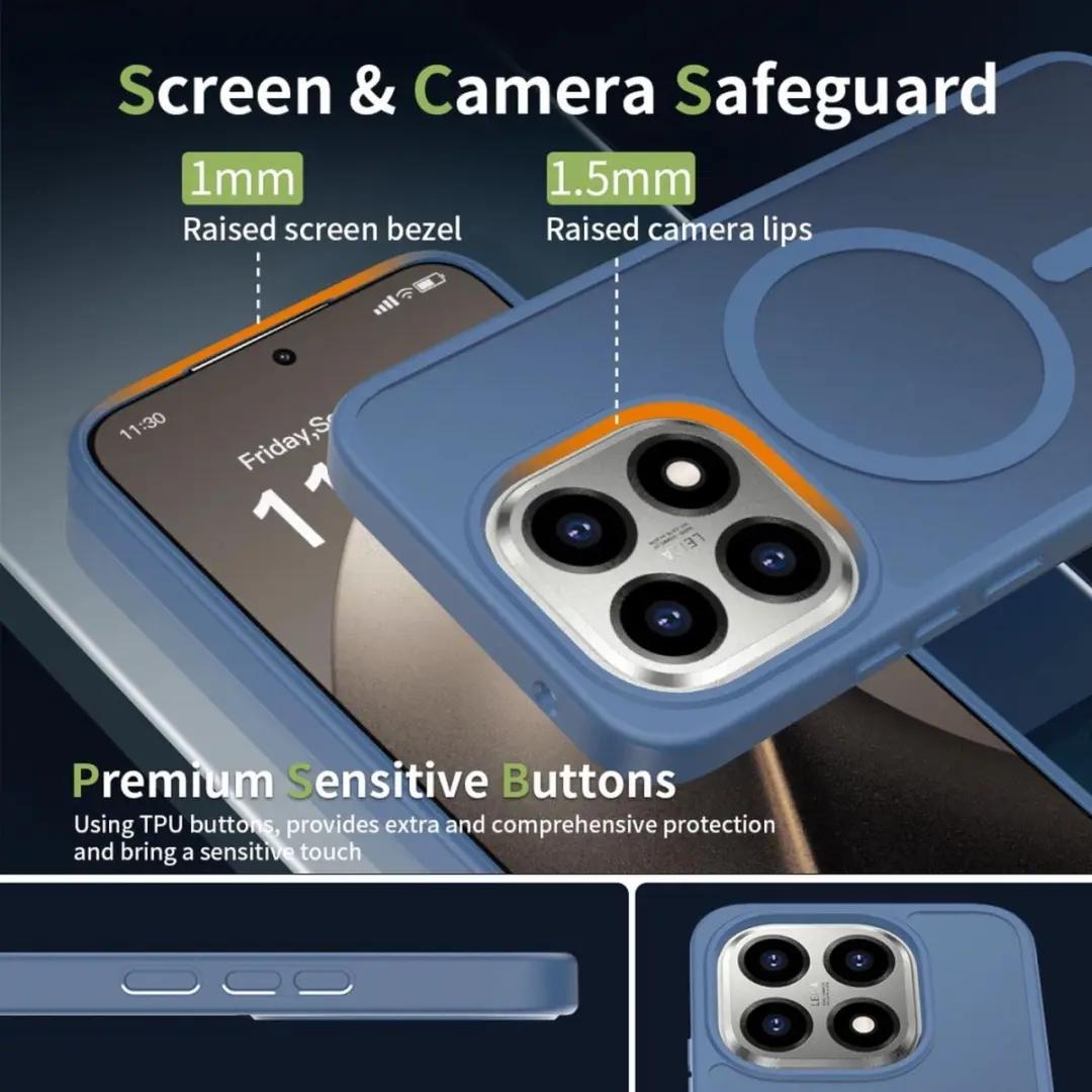 Selected Xiaomi 15T Hybrid Back Cover - MagSafe Blauw