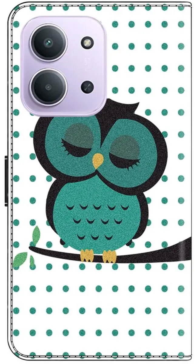 Selected Hoesje Xiaomi Redmi 15C Book Case - Magneet Sluiting - 2 Pasjes - Wit/Red